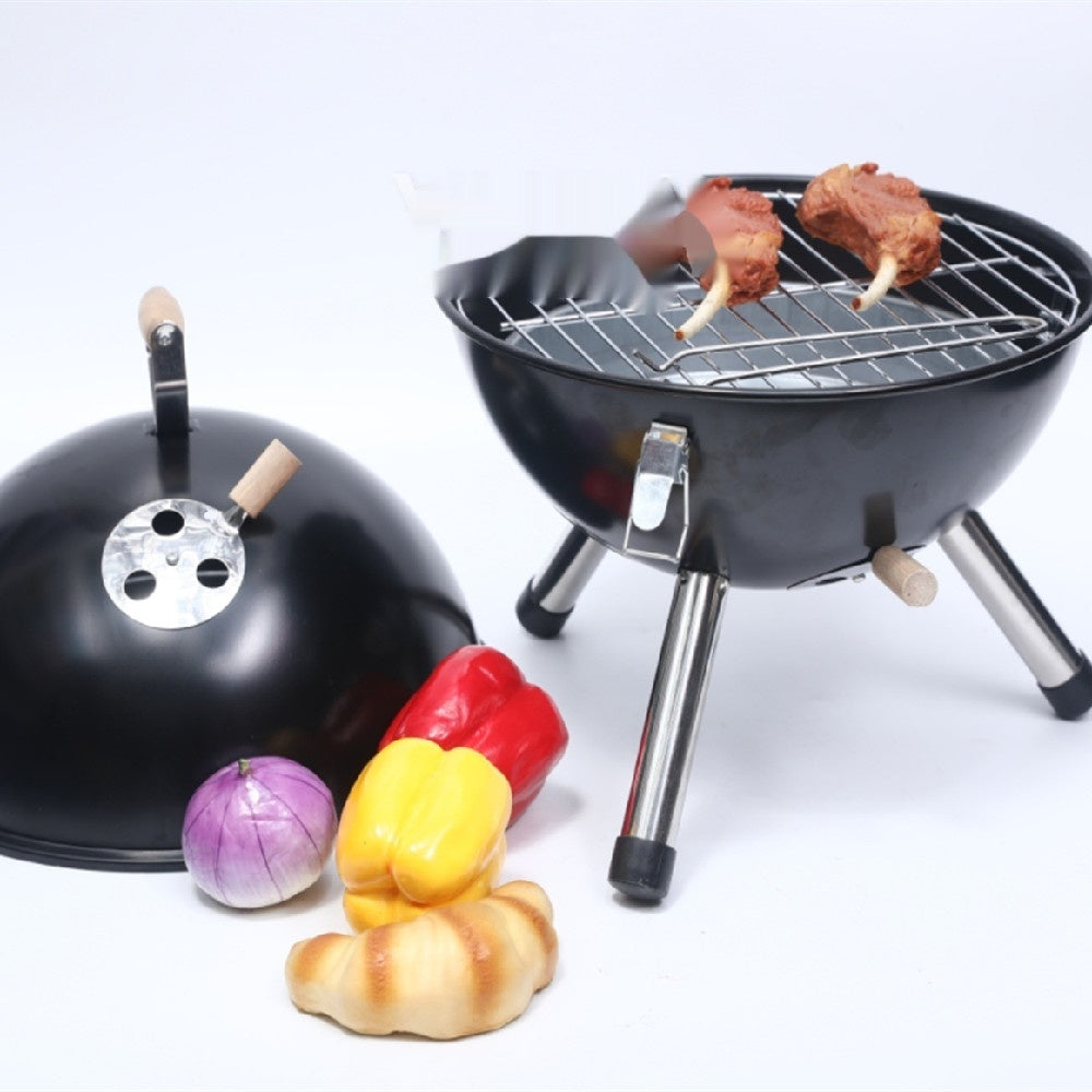 Portable Charcoal Grill Set for Outdoor Cooking - Multiple Styles