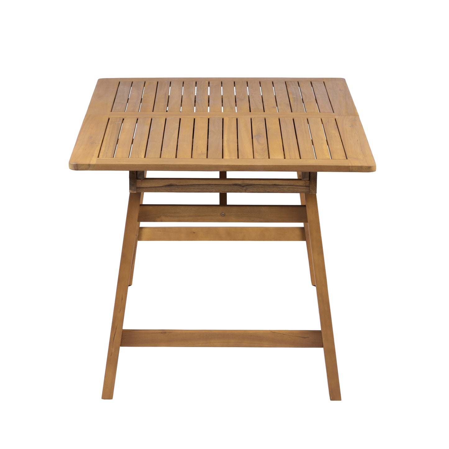 Extendable Acacia Wood Outdoor Dining Table - Teak Finish