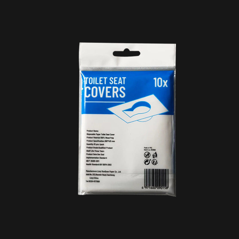 Disposable Portable Toilet Mat 36x42.5cm Blue 10 Pieces Pack