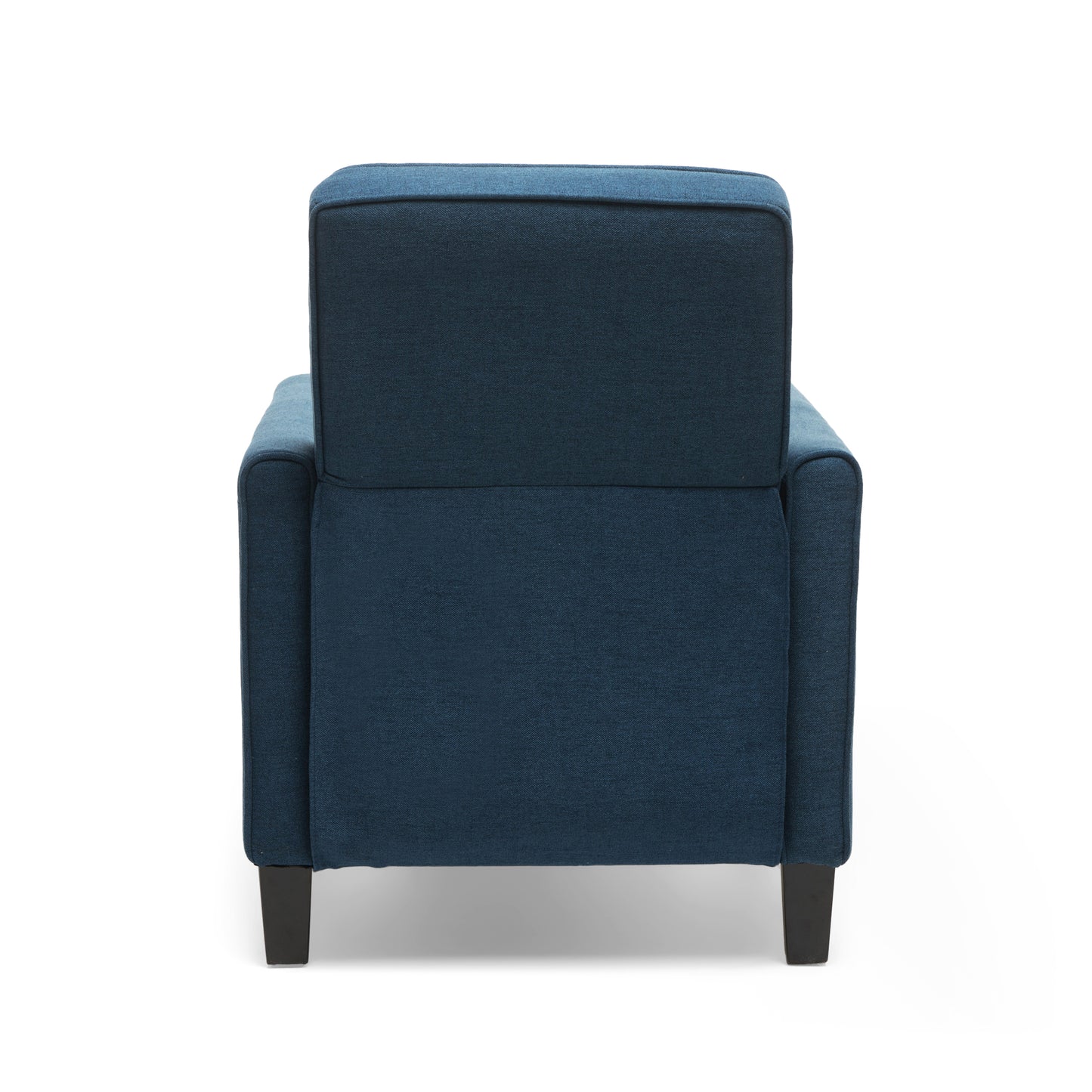 Navy Blue Fabric Push Back Recliner Chair for Small Spaces