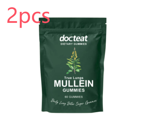 True Lungs Mullein Gummies - Herbal Respiratory Support, 60 Gummies