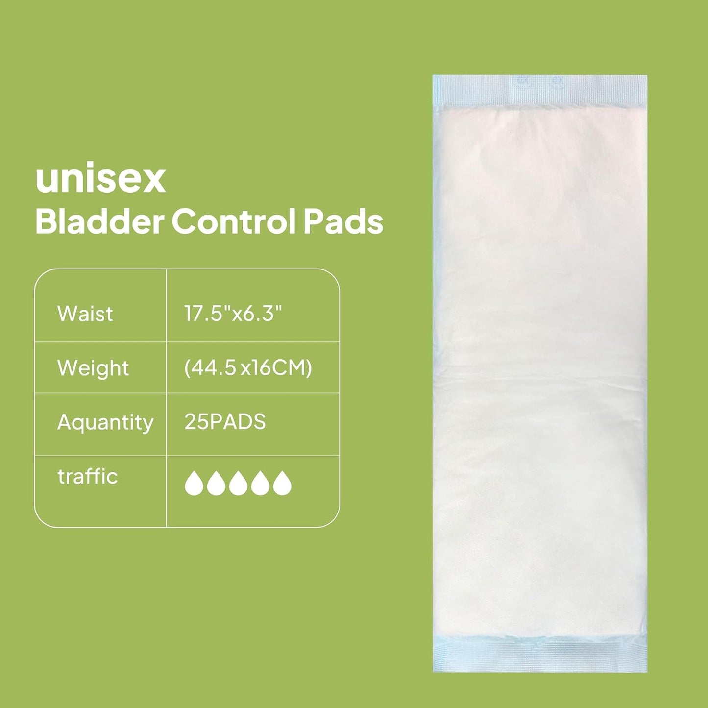 Unisex Bladder Control Pads - Maximum Absorbency & Leak-Proof