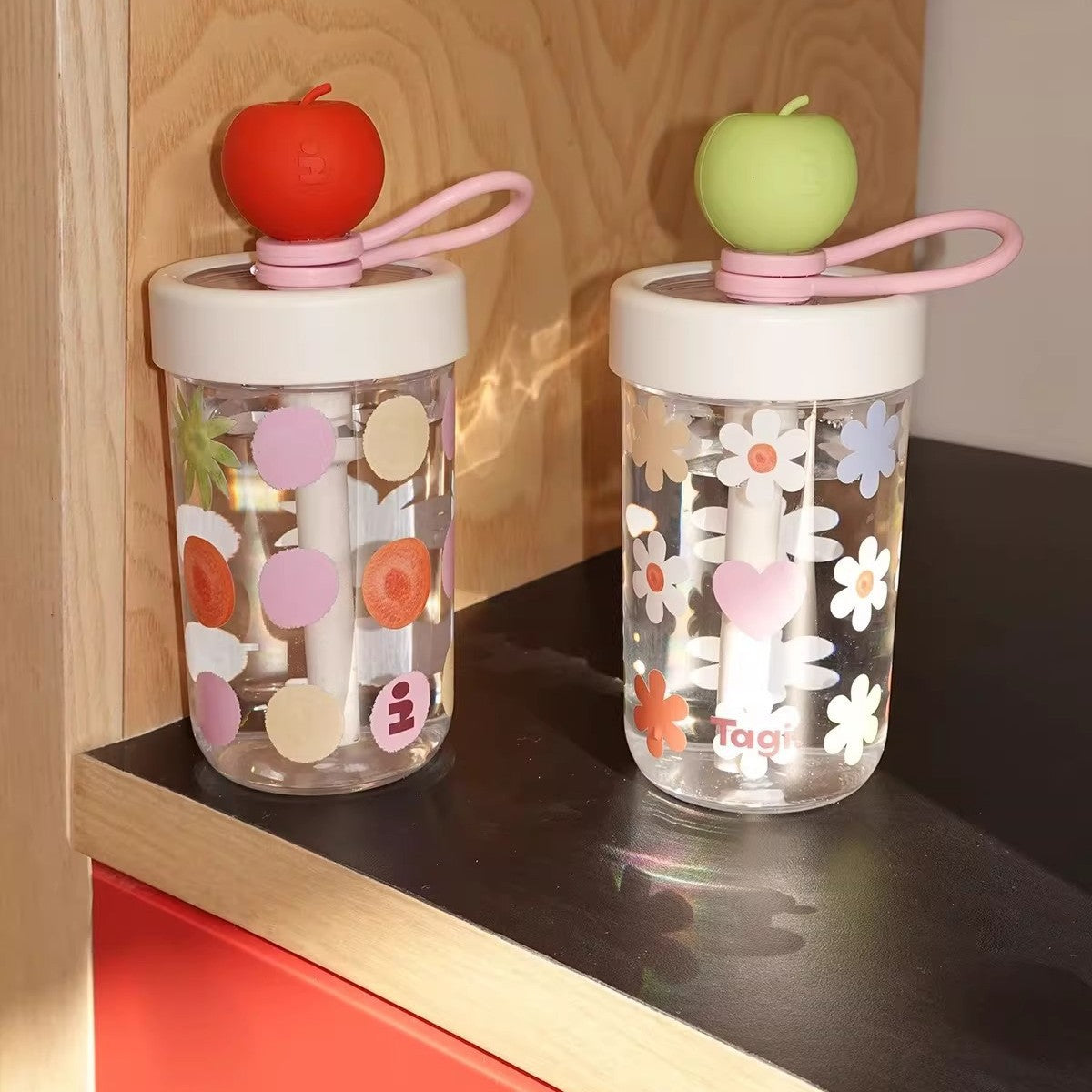 Large Capacity Portable Water Bottle with Straw - Eco-Friendly Drinkware