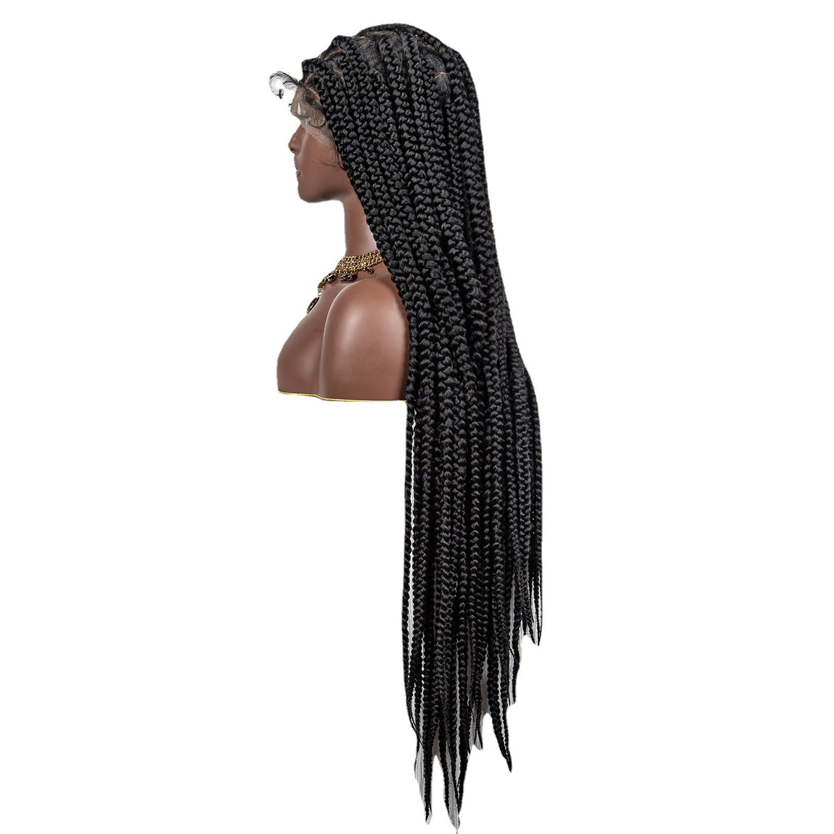 Full Lace Braid Wig - Hand Weaving, High Temperature Silk