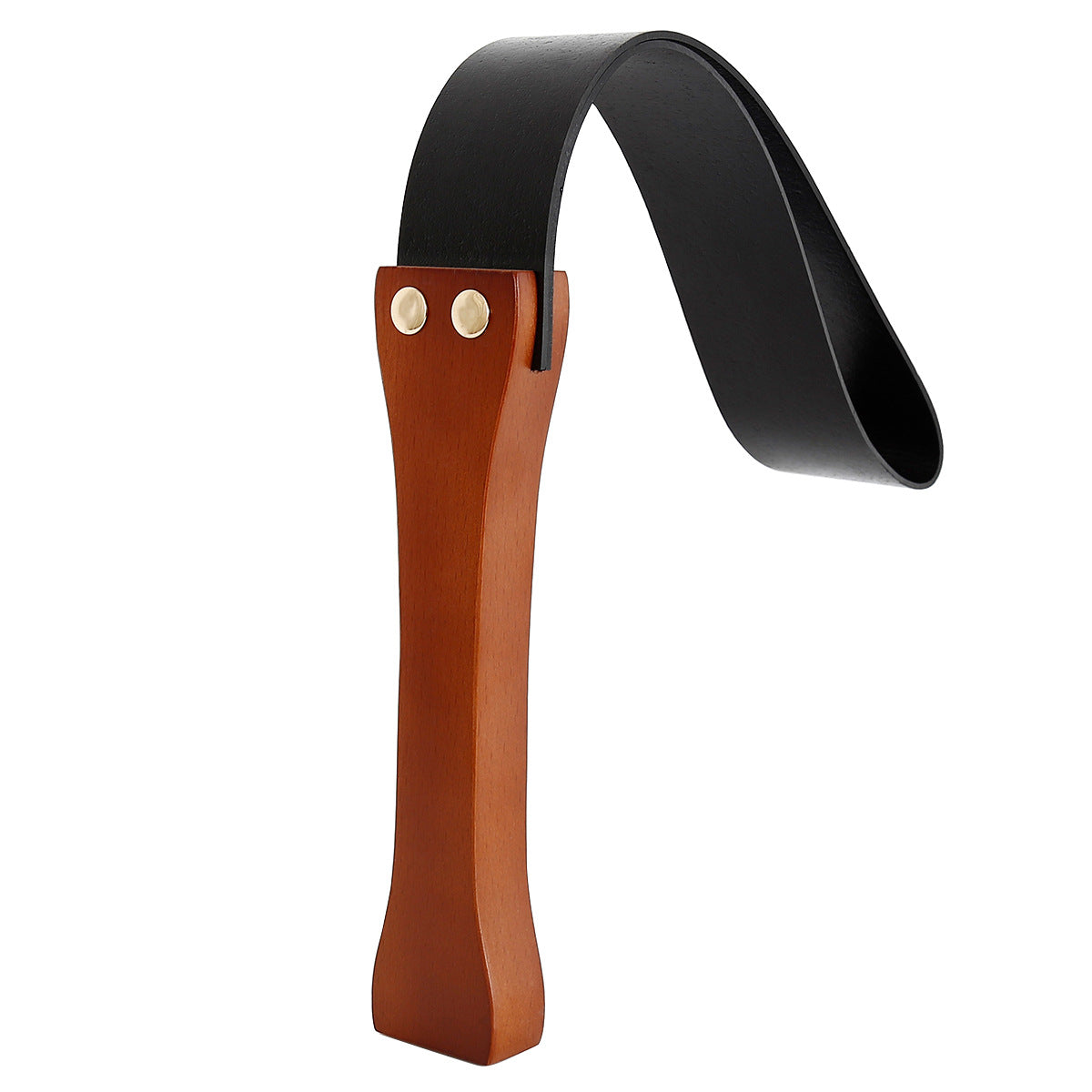 Wooden Handle Double-Layer PU Leather Racket Toy for Kids & Adults