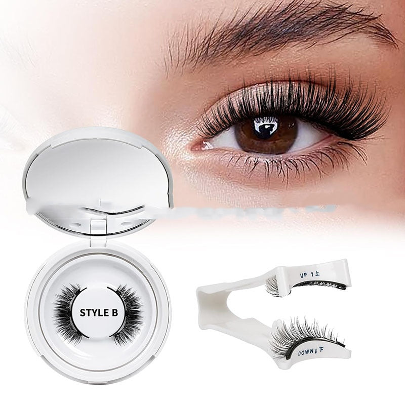 Magnetic False Eyelashes with Clips - Thick Slender Eyelash Set for Makeup