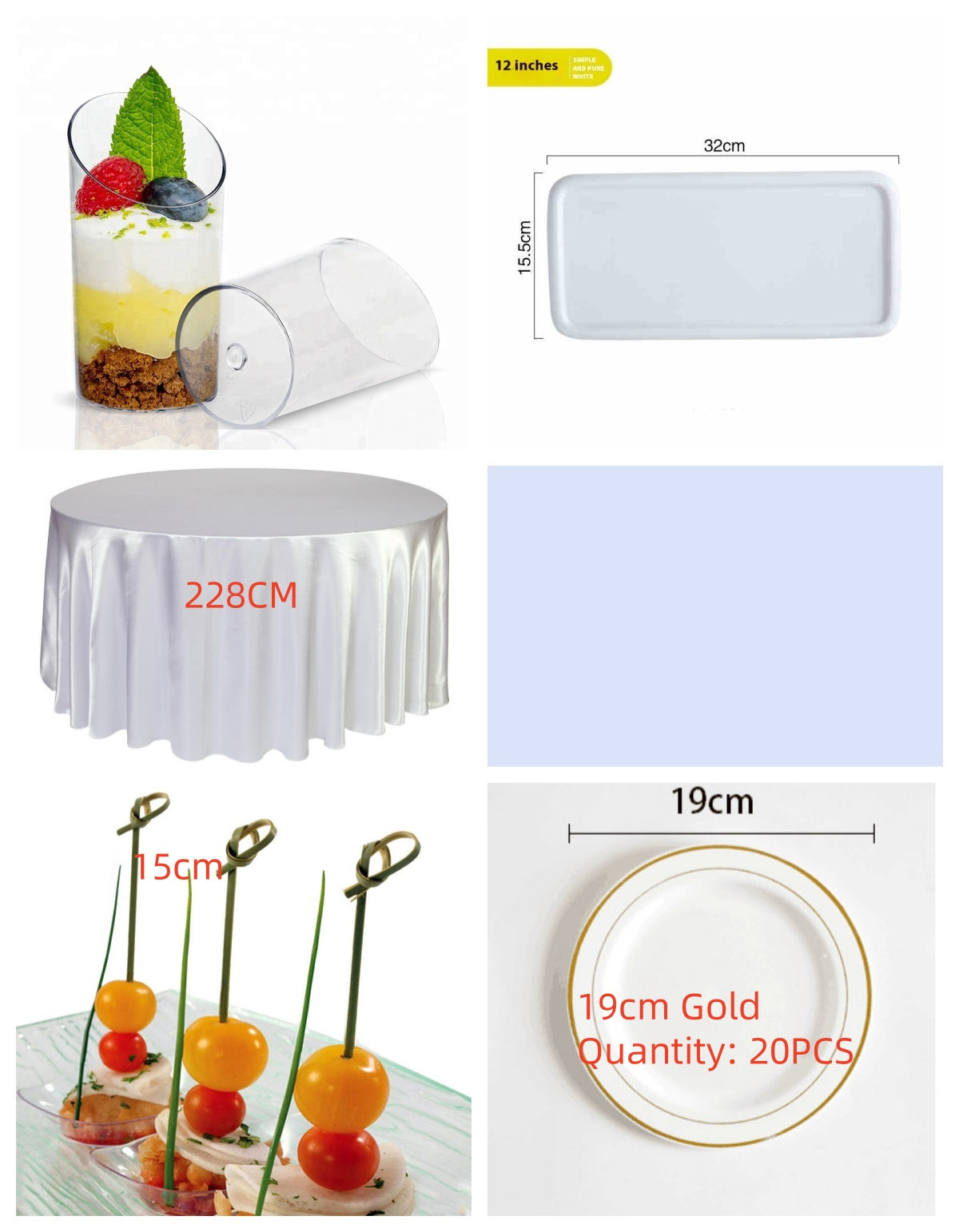 Rectangular Ceramic Bread Plate Cake Tray - 10 to 16 Inch Sizes