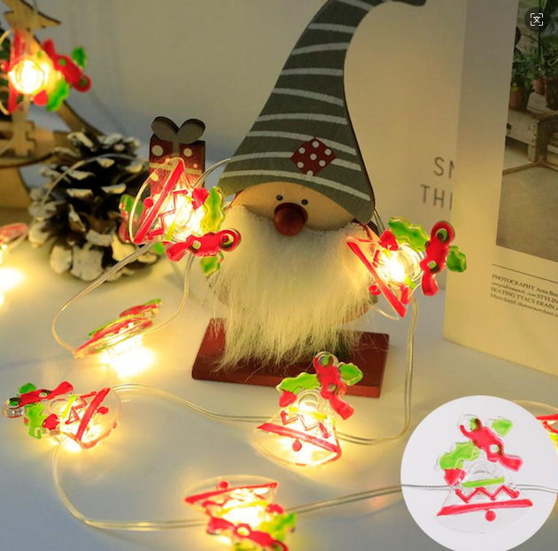 Battery Operated Christmas LED String Lights - 16.4FT 50LED