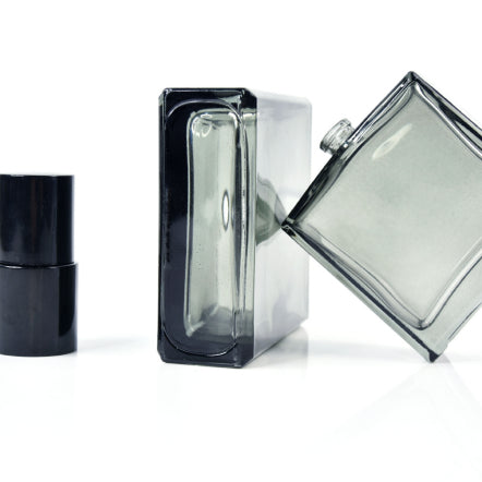 Portable Black Glass Perfume Storage Bottle Set - Upmarket Travel-Friendly Design