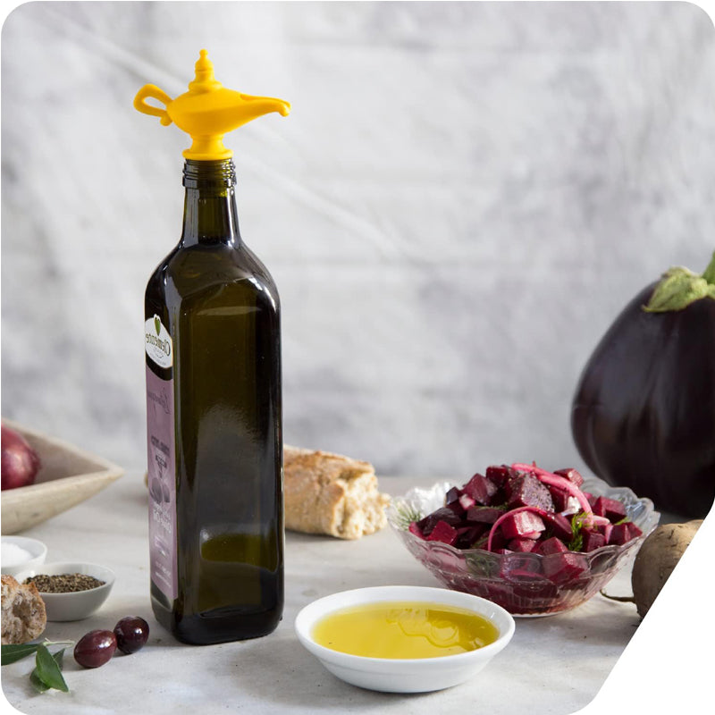 Oil Pourer and Stopper - Silicone Spout for Olive Oil