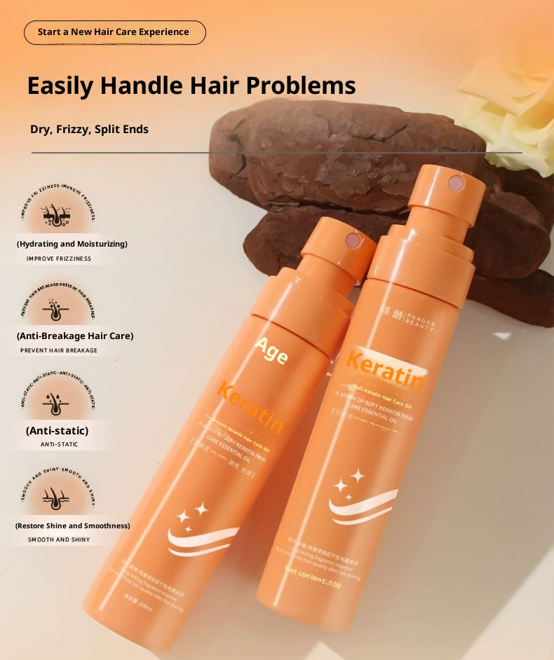 Keratin Hair Styling Cream for Frizz Control - 100ml Hair Serum