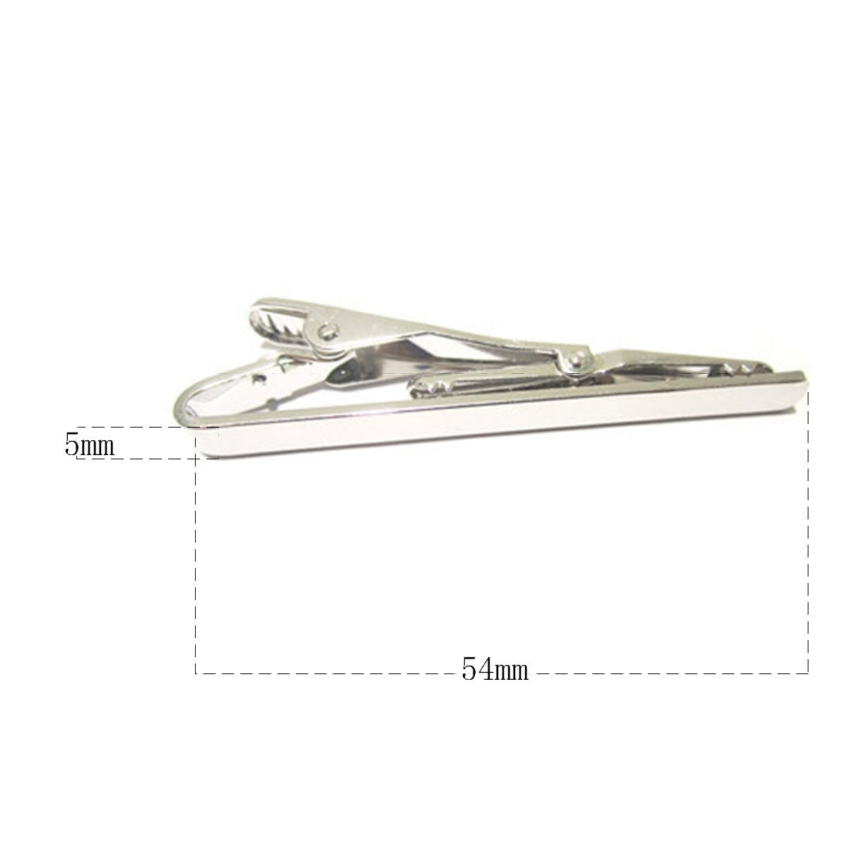Minimalist Brass Tie Clip for Men - Gold, Silver, Gun Black & More