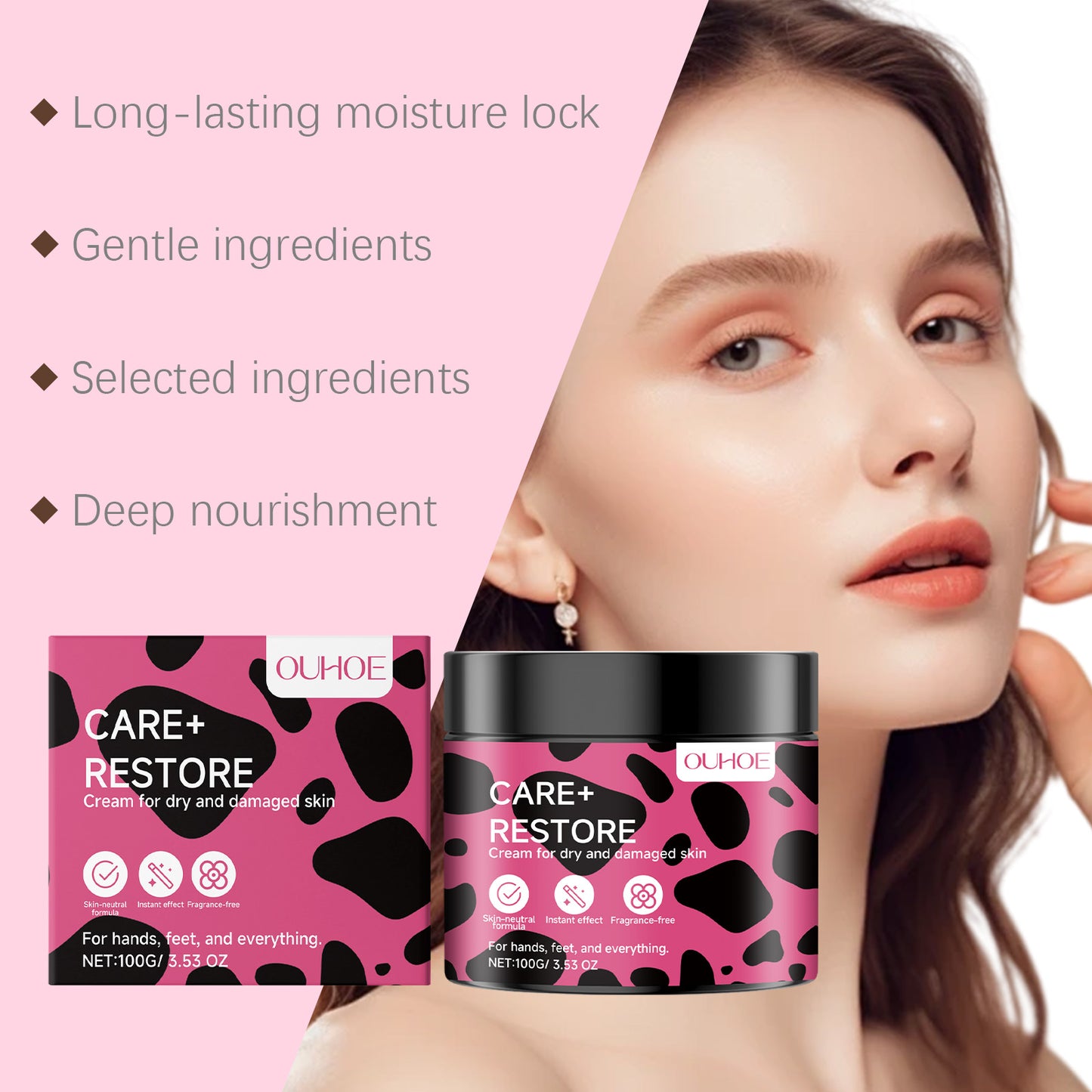 Moisturizing Body Cream for Dry & Sensitive Skin - Deep Nourishing Care