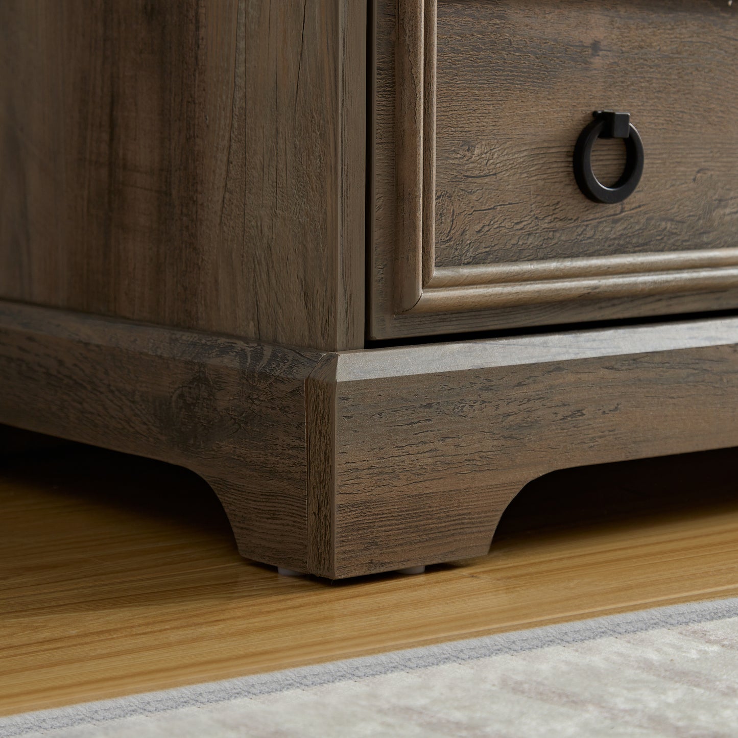Modern 6 Drawer Dresser - Gray Wash Storage Chest for Bedroom