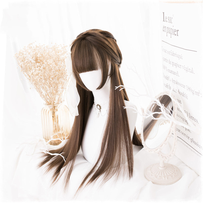 Long Straight Black Cosplay Wig - 70cm