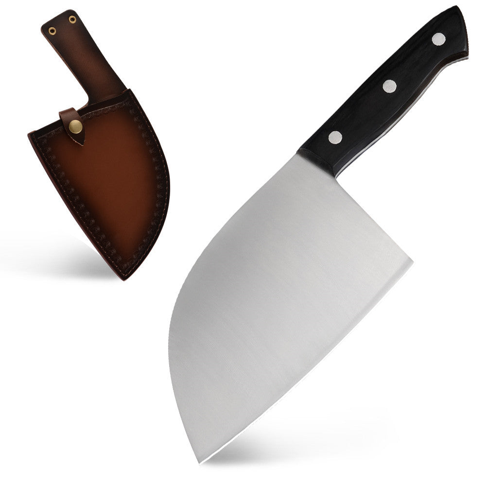 Stainless Steel Butcher Knife - Hand Forged Kitchen Knife