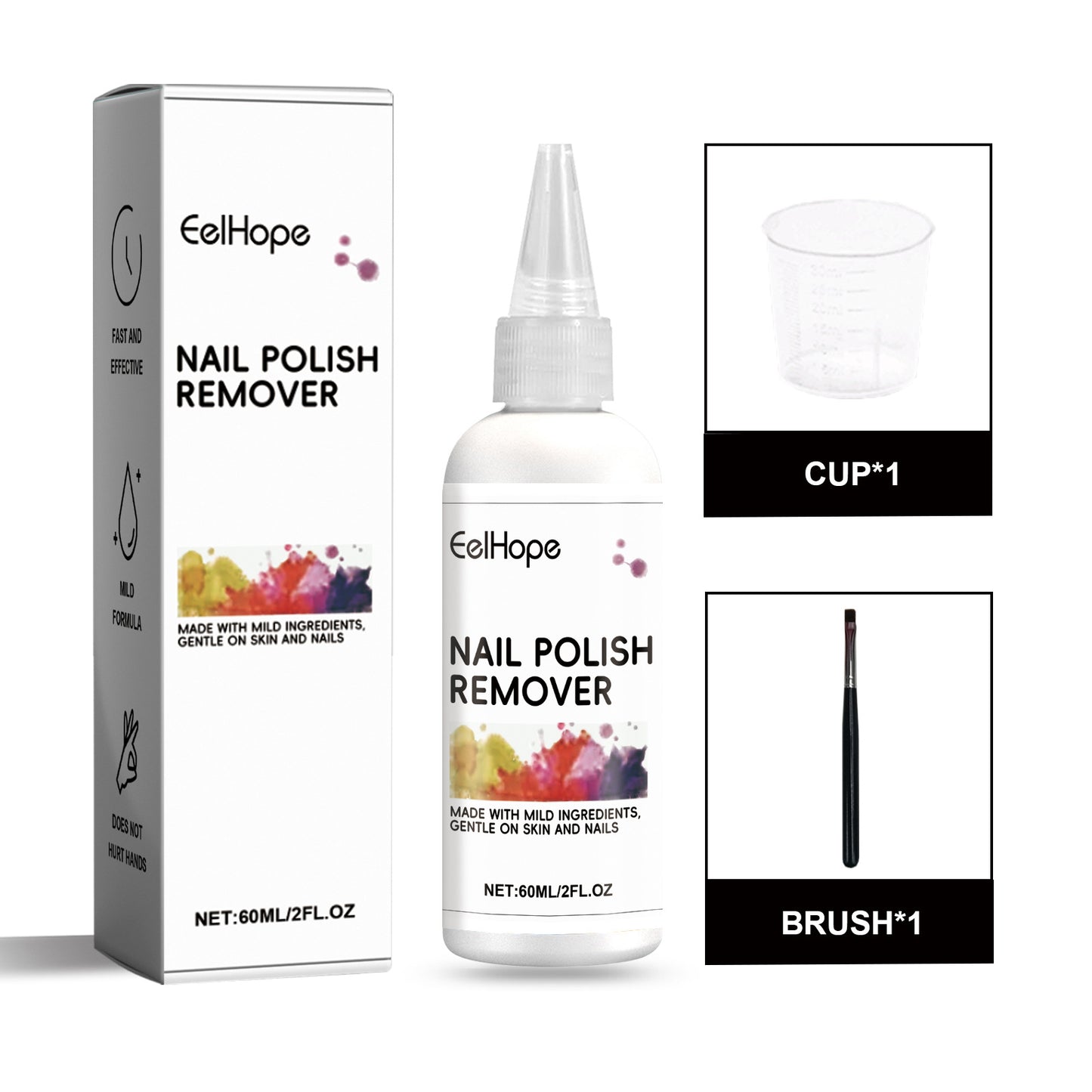 Gentle Nail Polish Remover Gel with Vitamin E - 85g Fast Acting Formula
