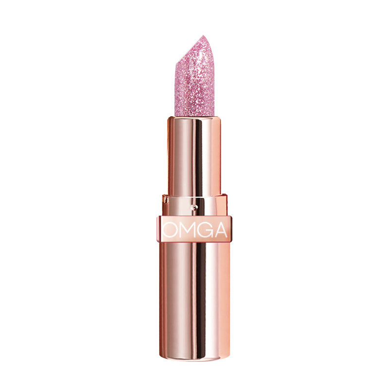 Color-Changing Lipstick Pearlescent Glittering Waterproof Moisturizing Lip Makeup