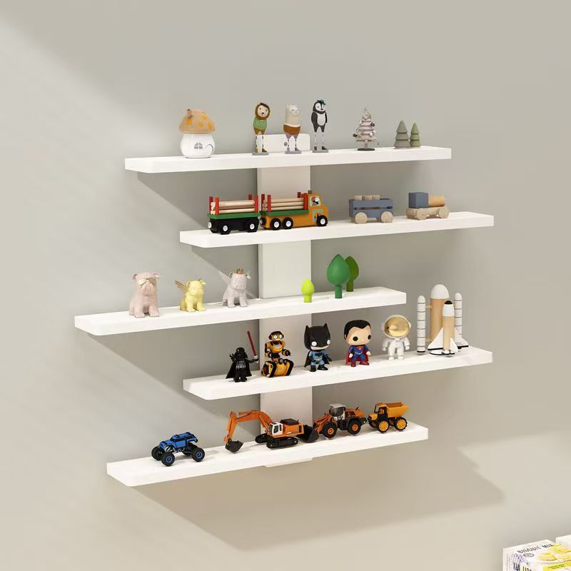 5-Tier Wall-Mounted Toy Doll Display Rack for Home Storage