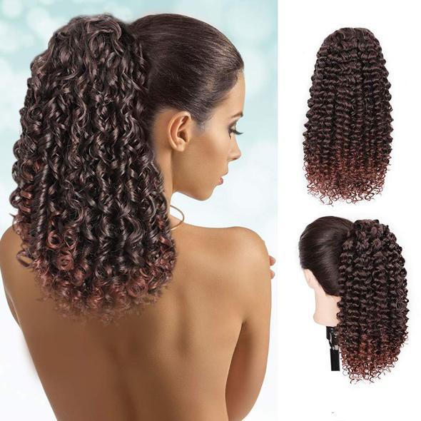 Curly Stretch Mesh Hair Bag Wig - High Temperature Synthetic