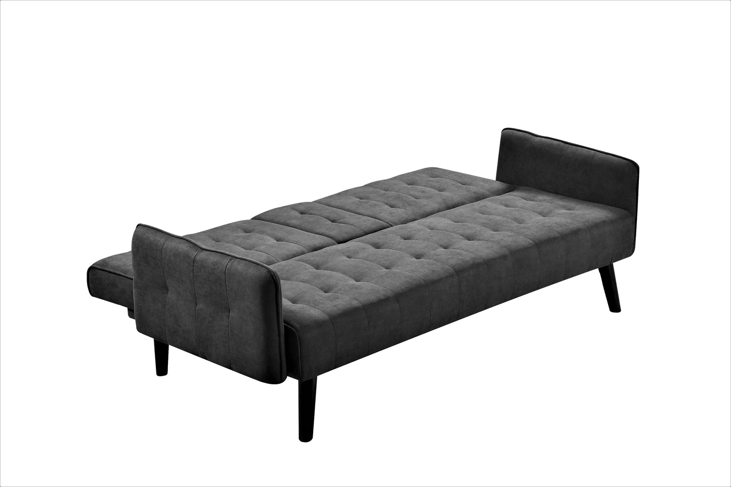 72 Sleeper Sofa Bed - Convertible Folding Backrest To Full With Cup