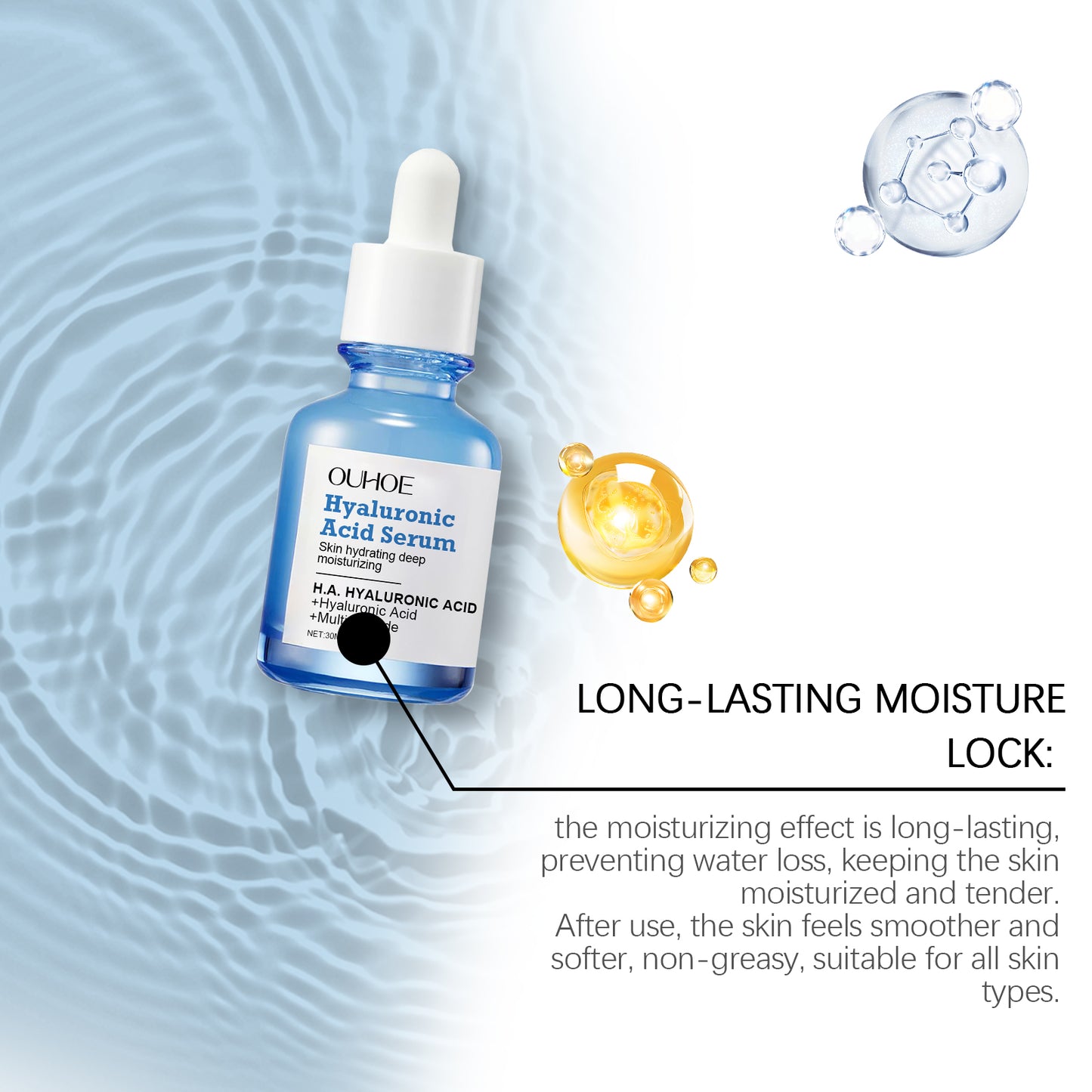 Facial Moisturizing Serum with Collagen & Vitamin B5 - 30ml