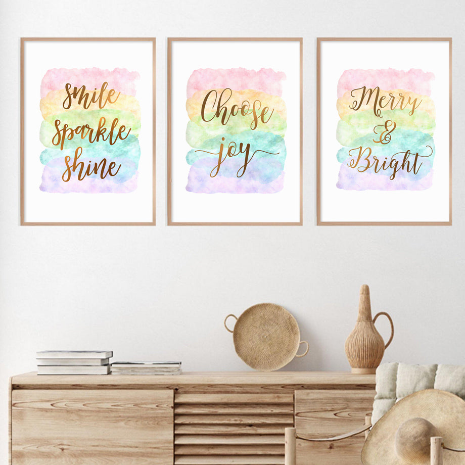Inspirational Quote Wall Art Canvas – Nordic Style Home Decor
