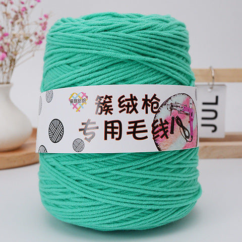 Handmade Wool Tufting Yarn for DIY Carpet Crafting – Long-Staple Cotton Wool