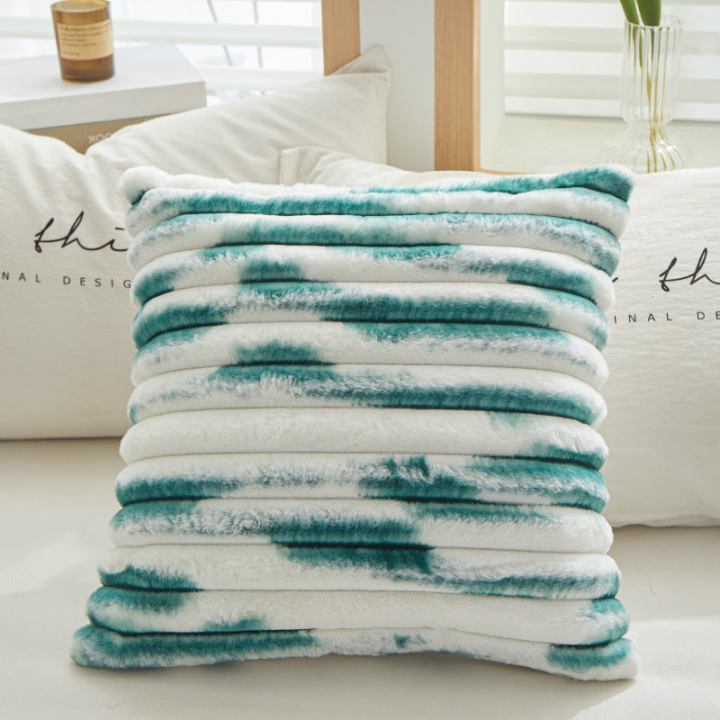 Geometric Striped Square Pillow Cover 45x45cm - Multiple Colors