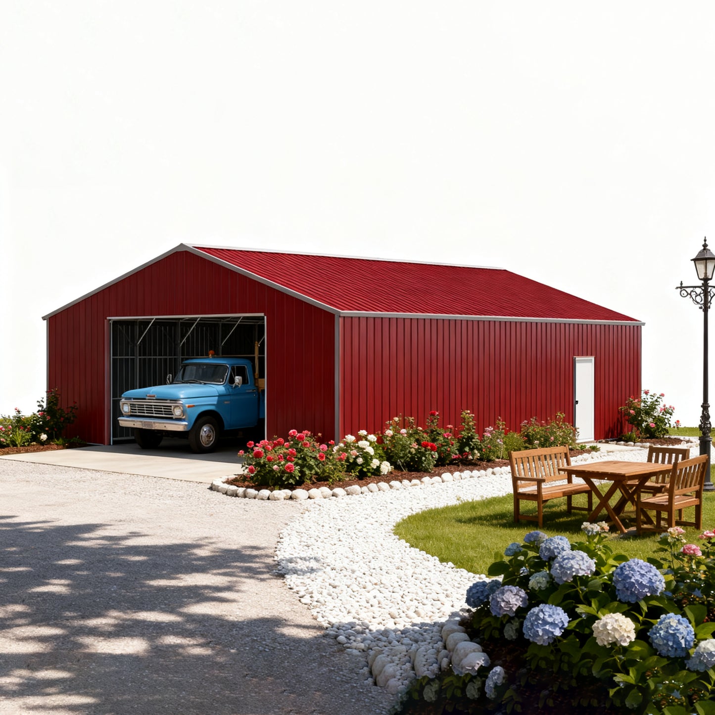 10FT Galvalume Corrugated Roof & Wall Panels - Reddish Brown