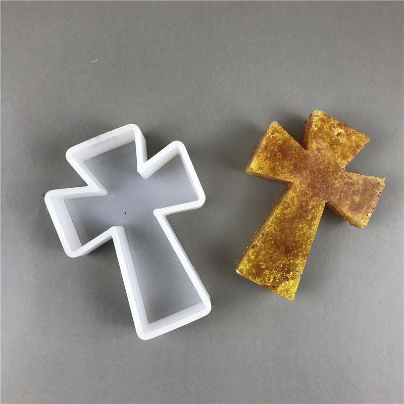 Star Aromatherapy Plaster Candle Silicone Mold - Irregular Shape, White