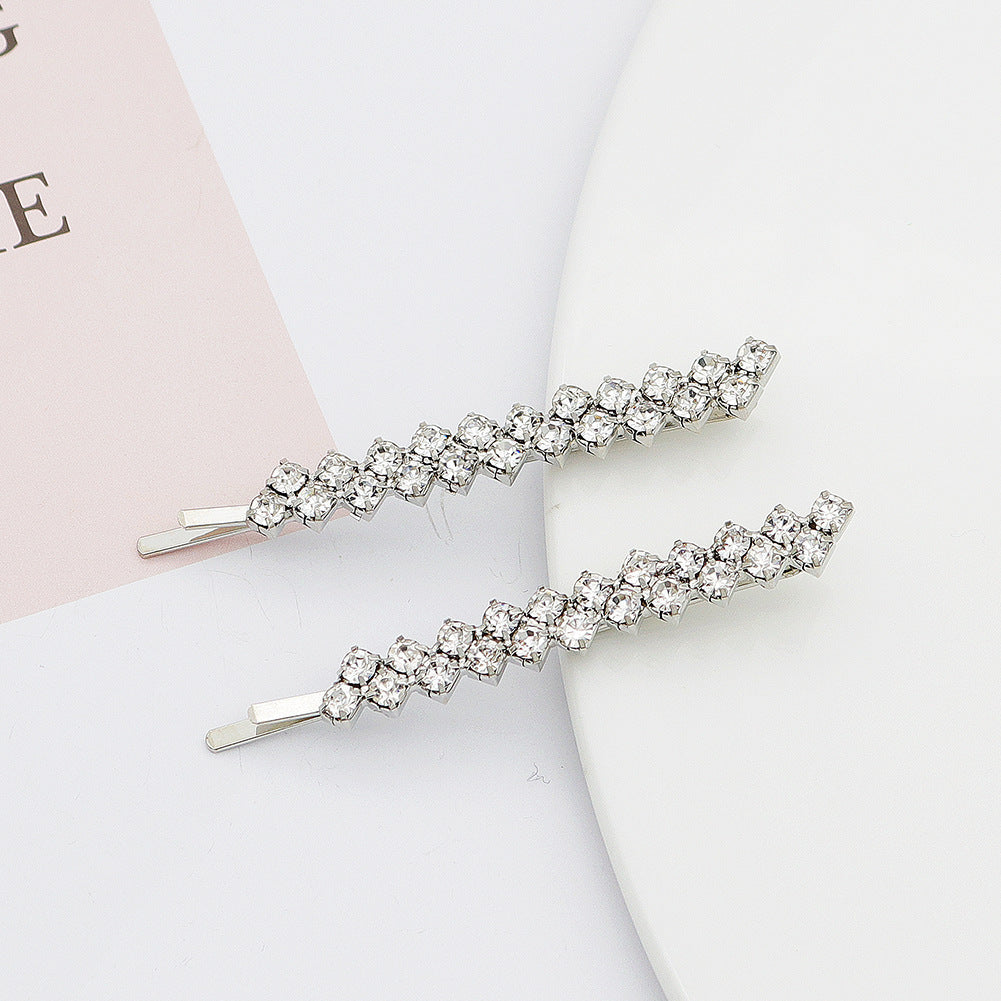 Rhinestone Hairpin Headdress for Women - Elegant Hair Accessory