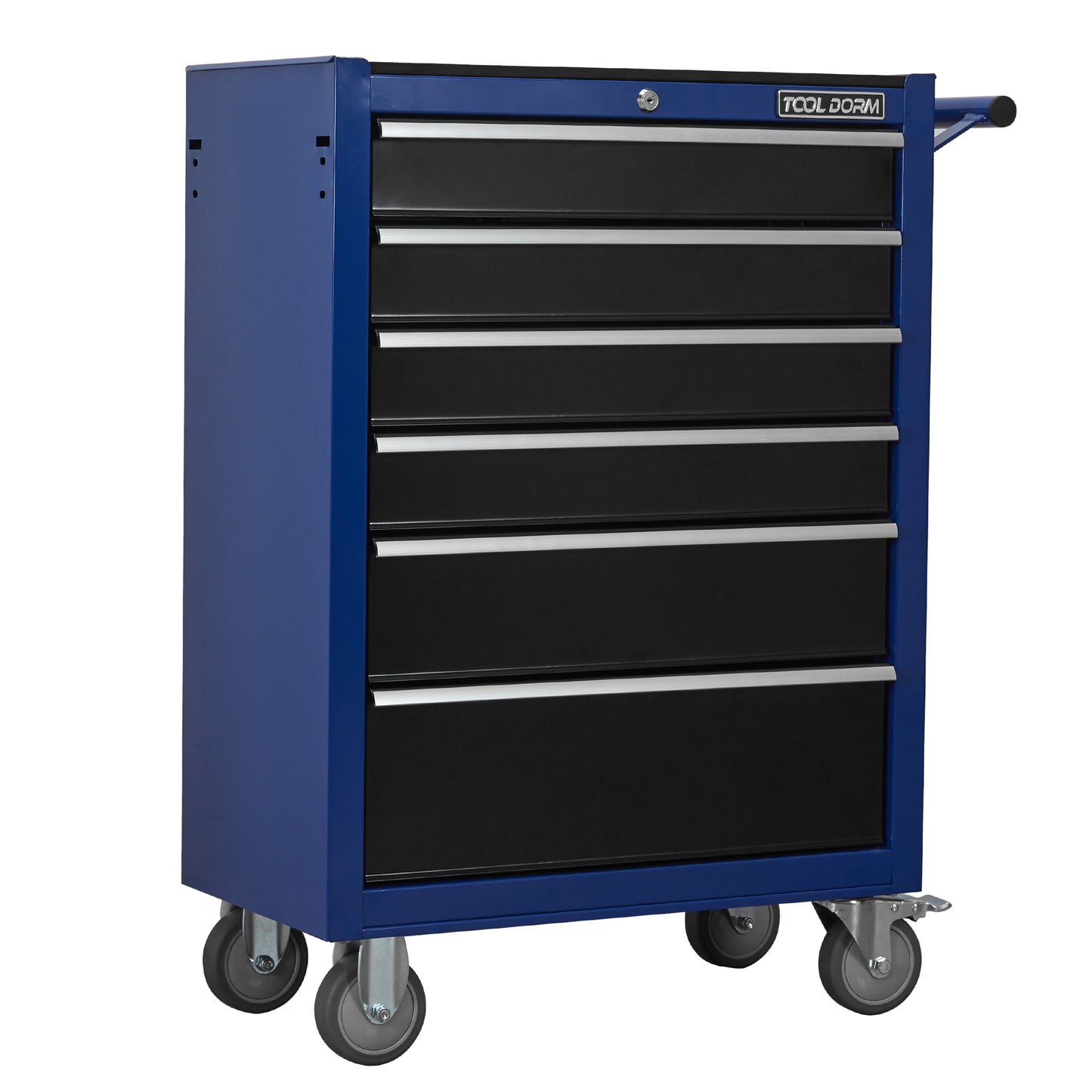24.2-Inch Metal Rolling Tool Cabinet with Drawers and Locking System