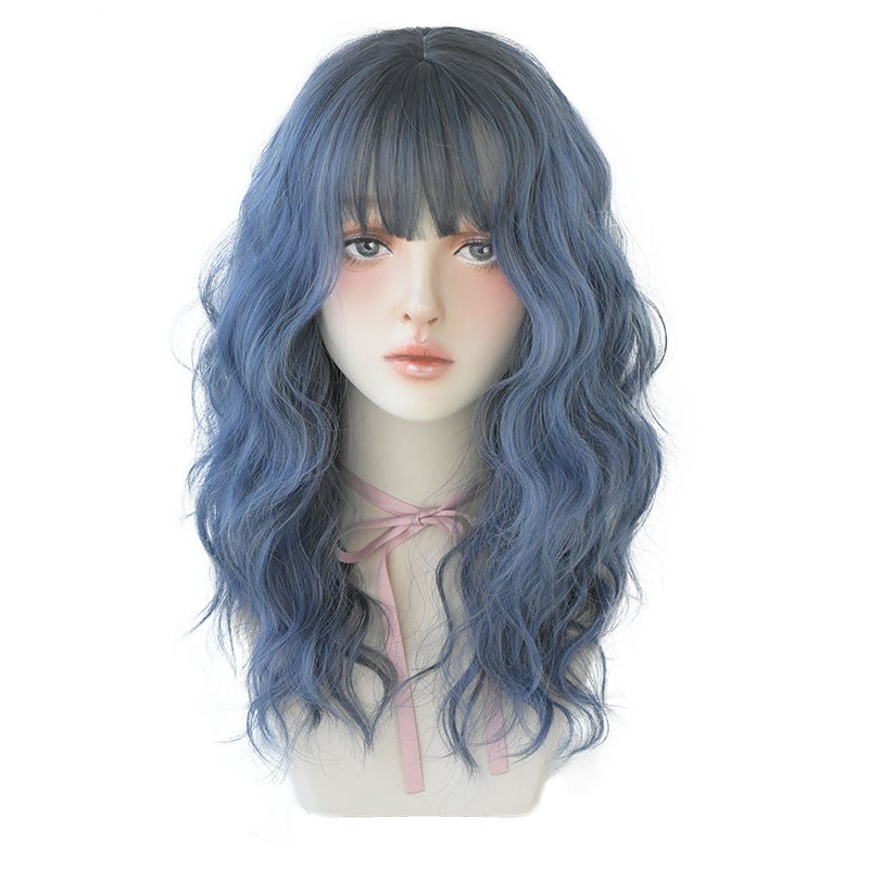 Long Curly Water Ripple Wig – High Temperature Synthetic Hair