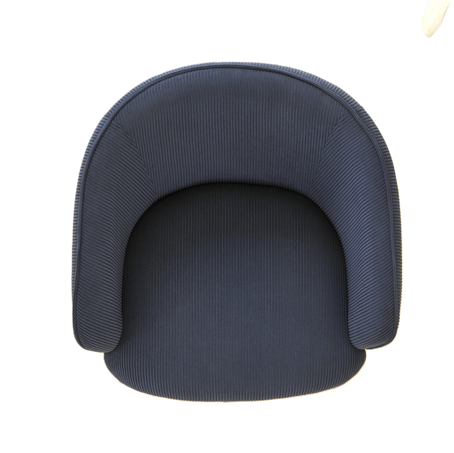 Modern Corduroy Accent Chair, Upholstered Armchair With Metal Legs,