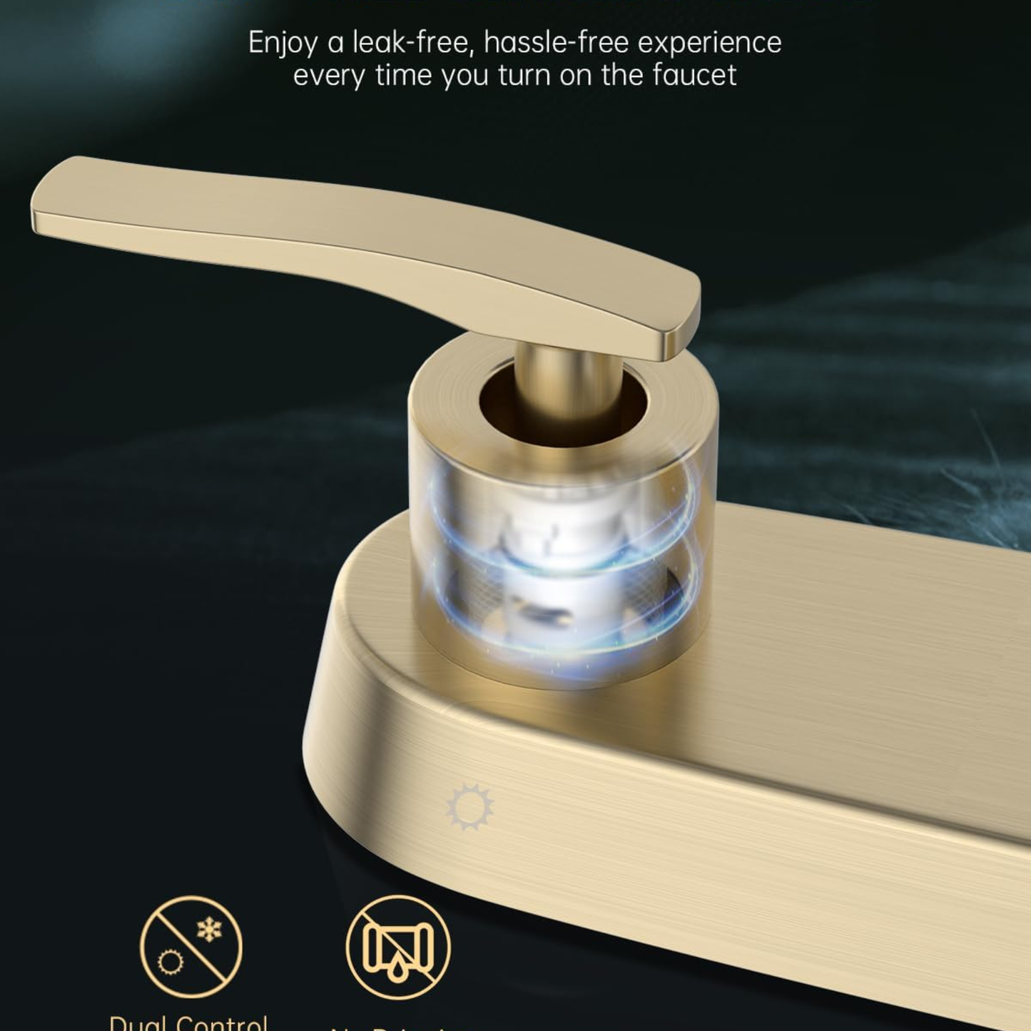 Brushed Gold Kitchen Faucet with Pull Down Sprayer and Soap Dispenser