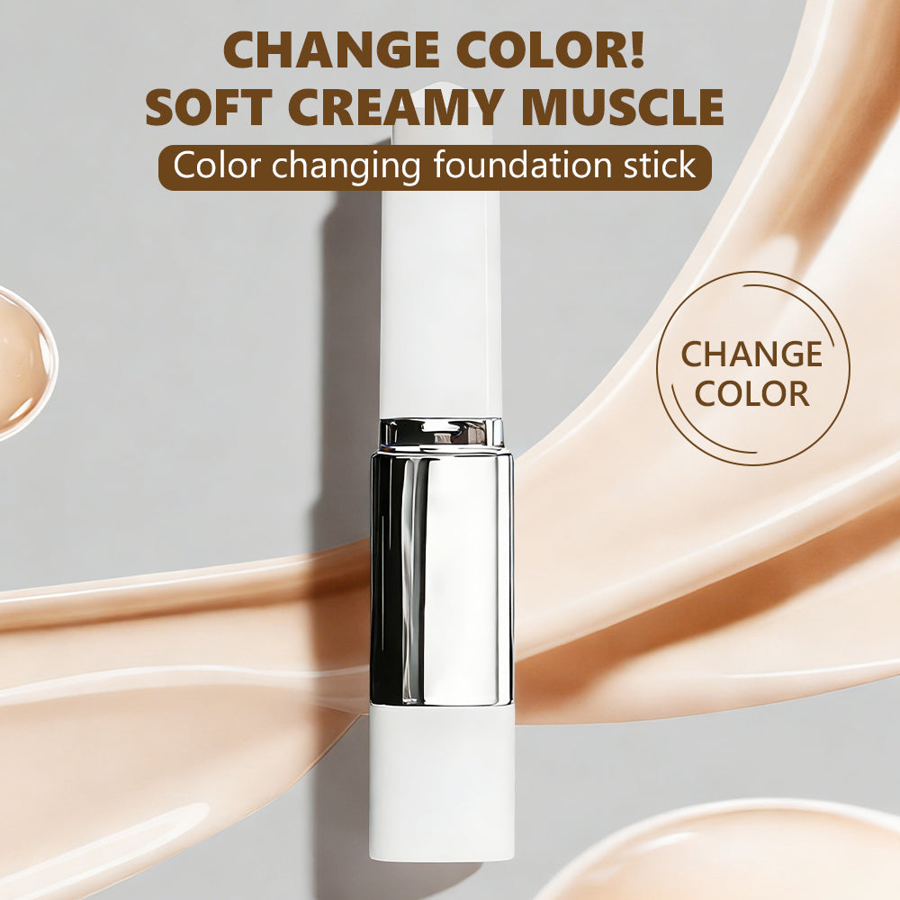 2-in-1 Color Changing Foundation Stick - Moisturizing Makeup 13g