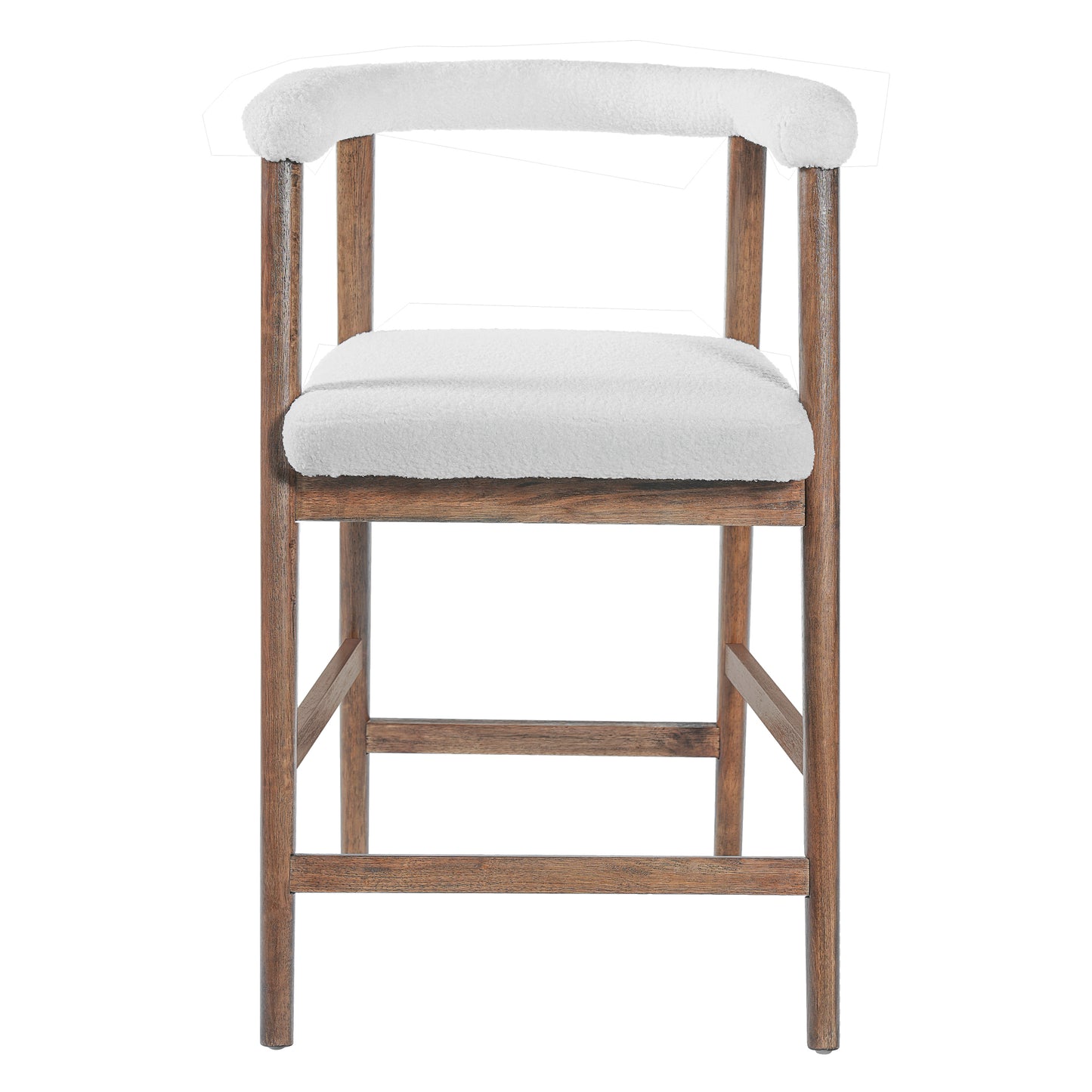 24.5 Seat Height Bar Stools With Back, Comfortable Counter For