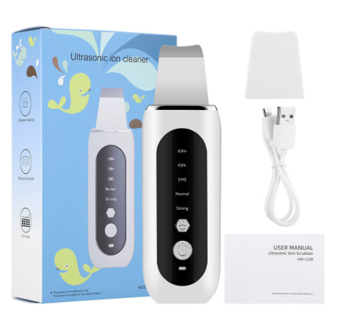 Ultrasonic Facial Skin Spatula Pore Cleansing Device
