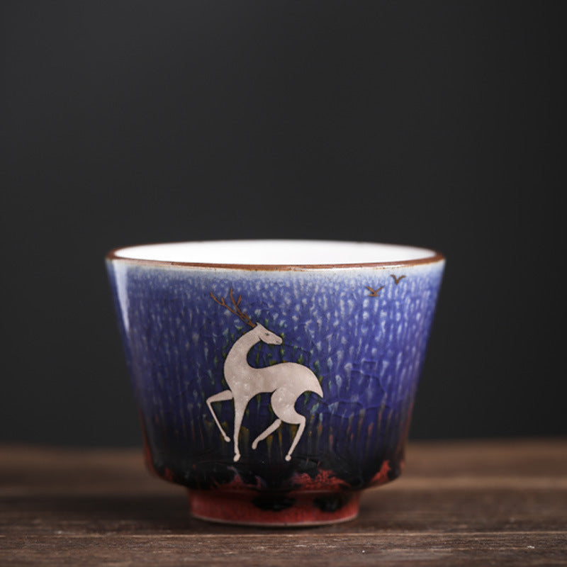 Japanese Style Handmade Ceramic Tea Cup Set - Multiple Styles