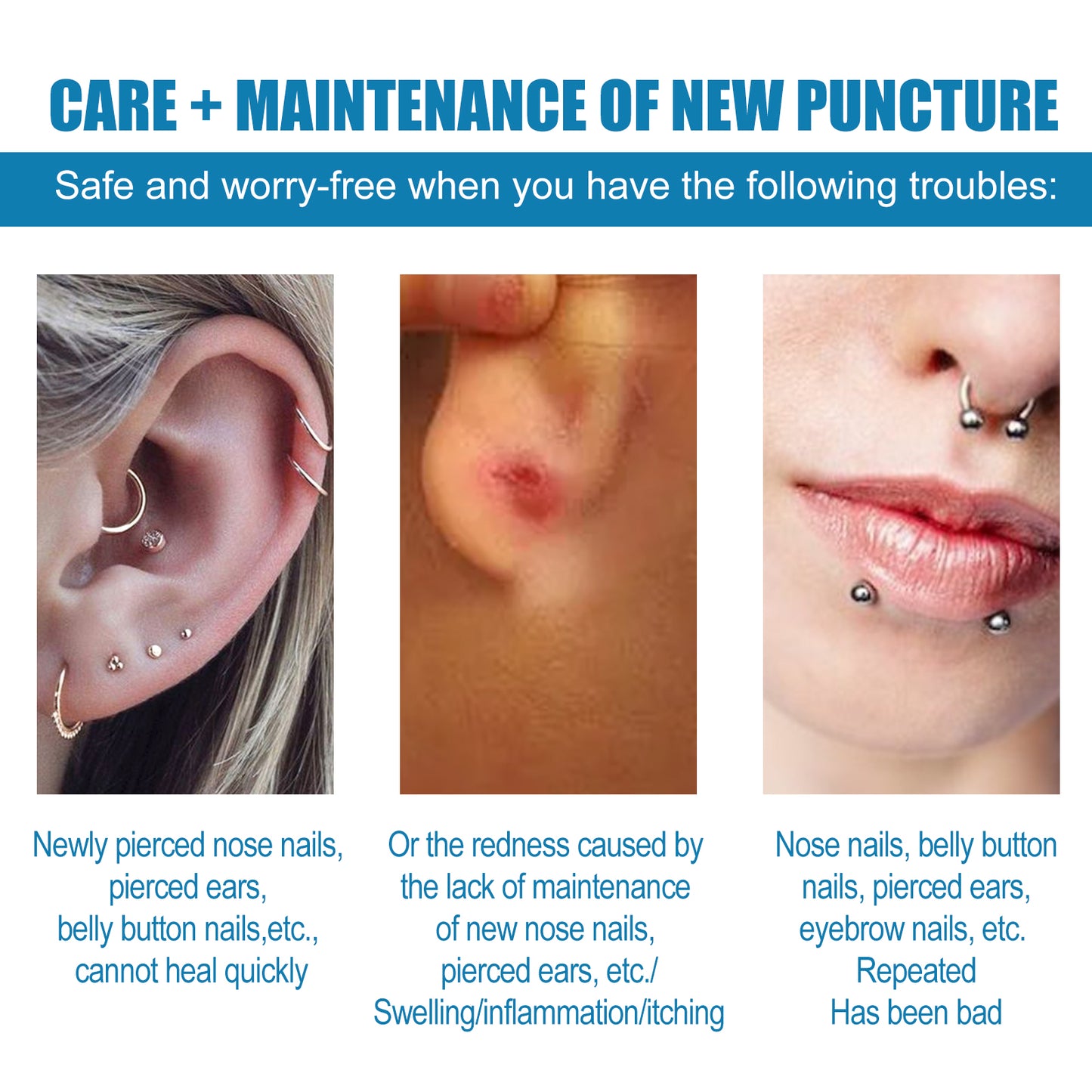 Piercing Repair Drops for Ear Care - Soothing Solution for Bumps & Scars 30ml