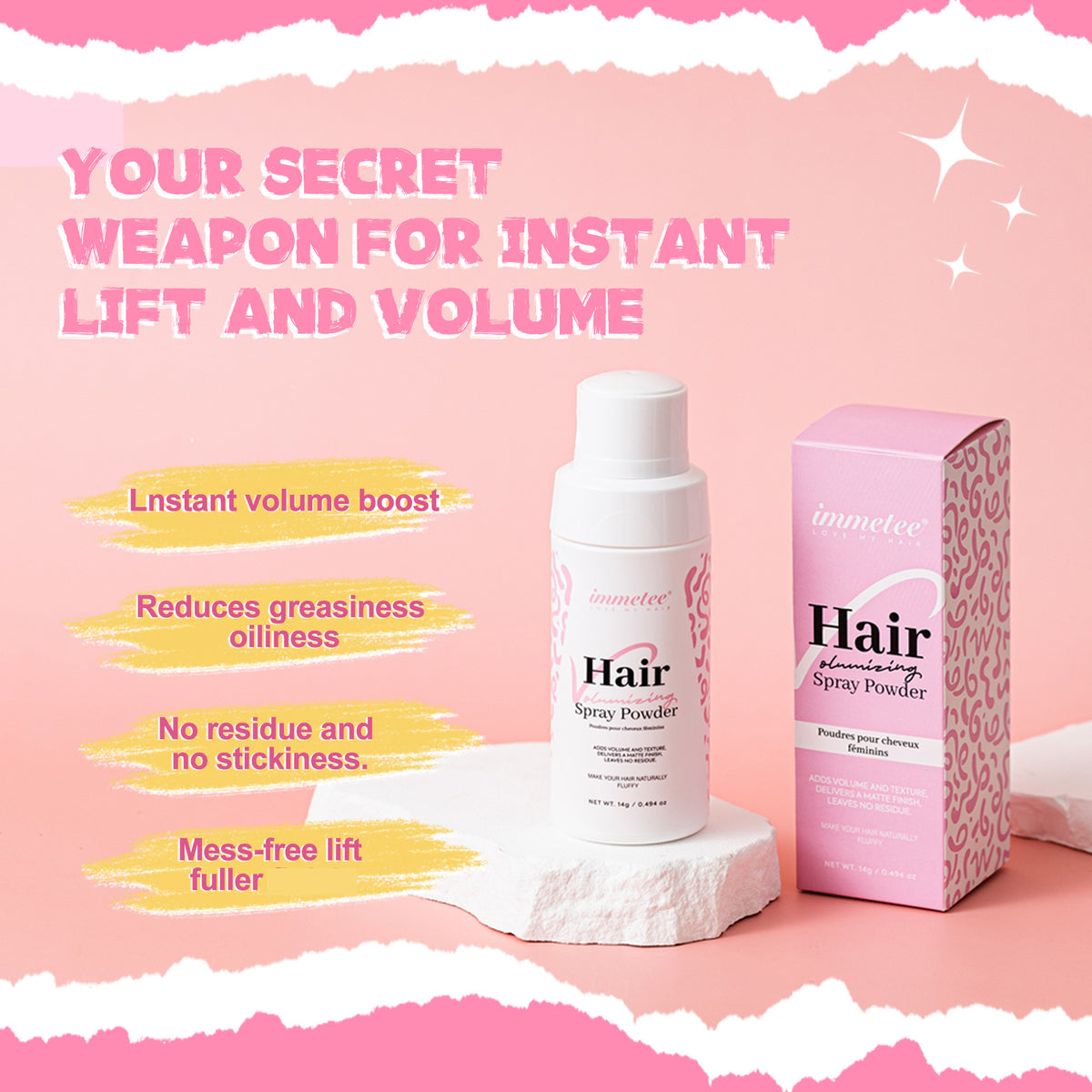 Booster Powder Female Bangs Wash-free Oil Removal
