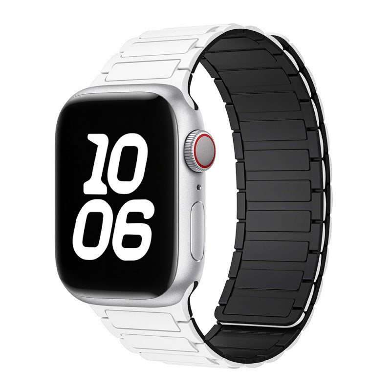 Magnetic Sports Silicone Watch Strap - Compatible with Apple Watch 38-49mm