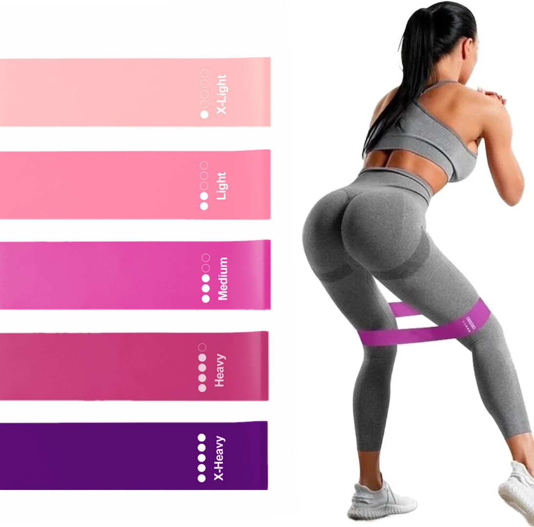 Loop Resistance Bands Set of 5 for Strength Training & Fitness