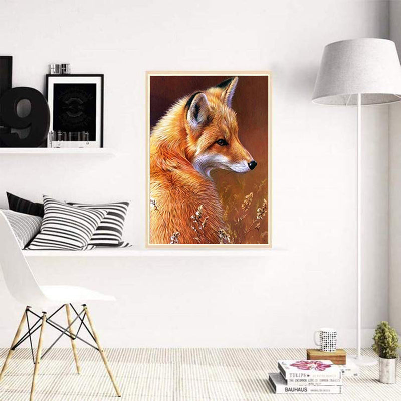 Fox Rhinestone Diamond Painting Kit - DIY Cross Stitch Art & Craft