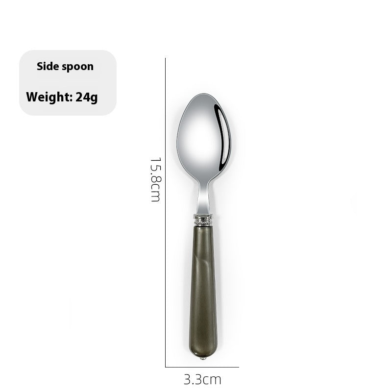 Luxury Nordic Style Household Kitchen Cutlery Set - Portable Knife Fork Spoon