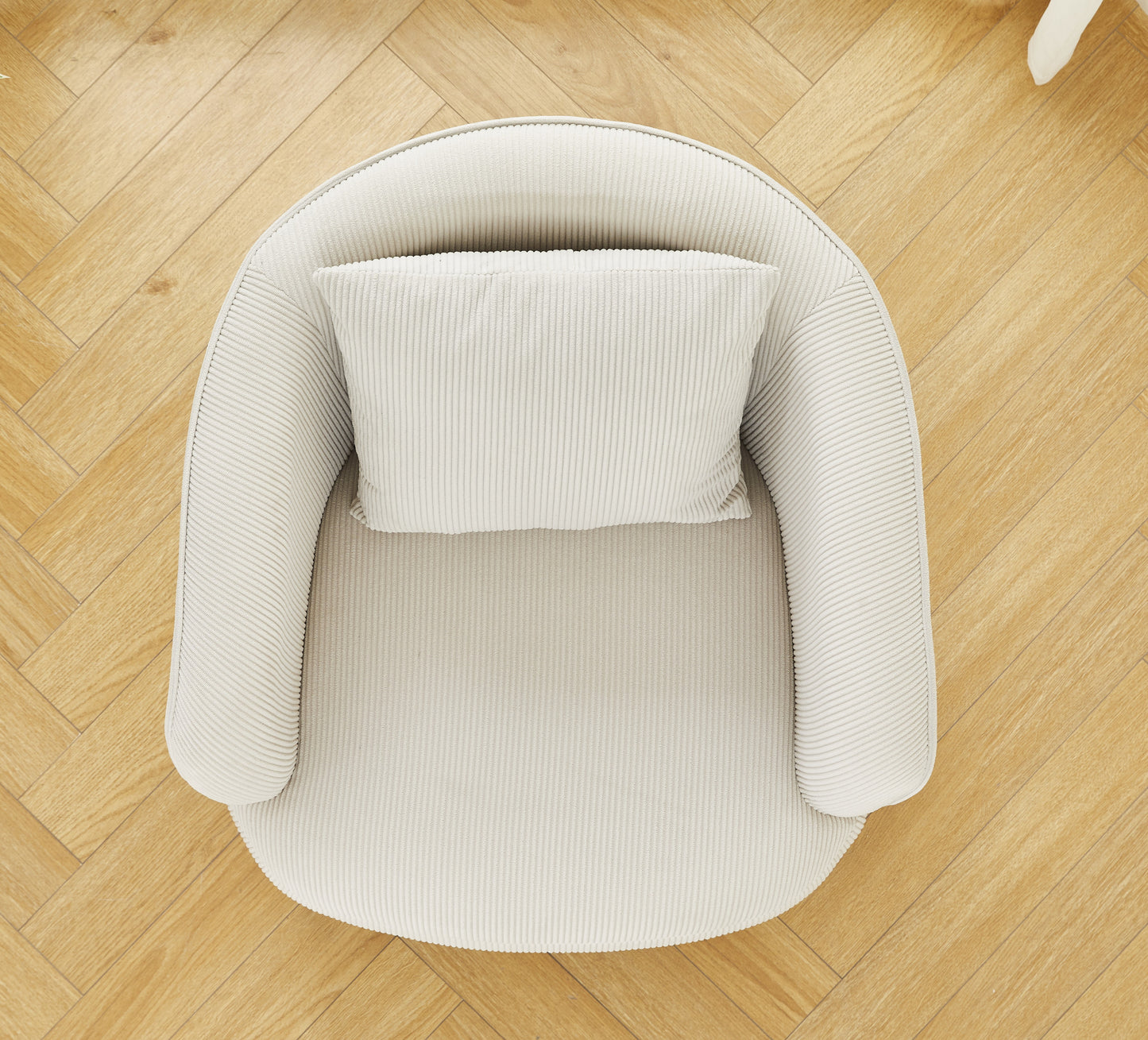 Velvet Accent Chair With Pillow, Modern Upholstered Armchair Metal