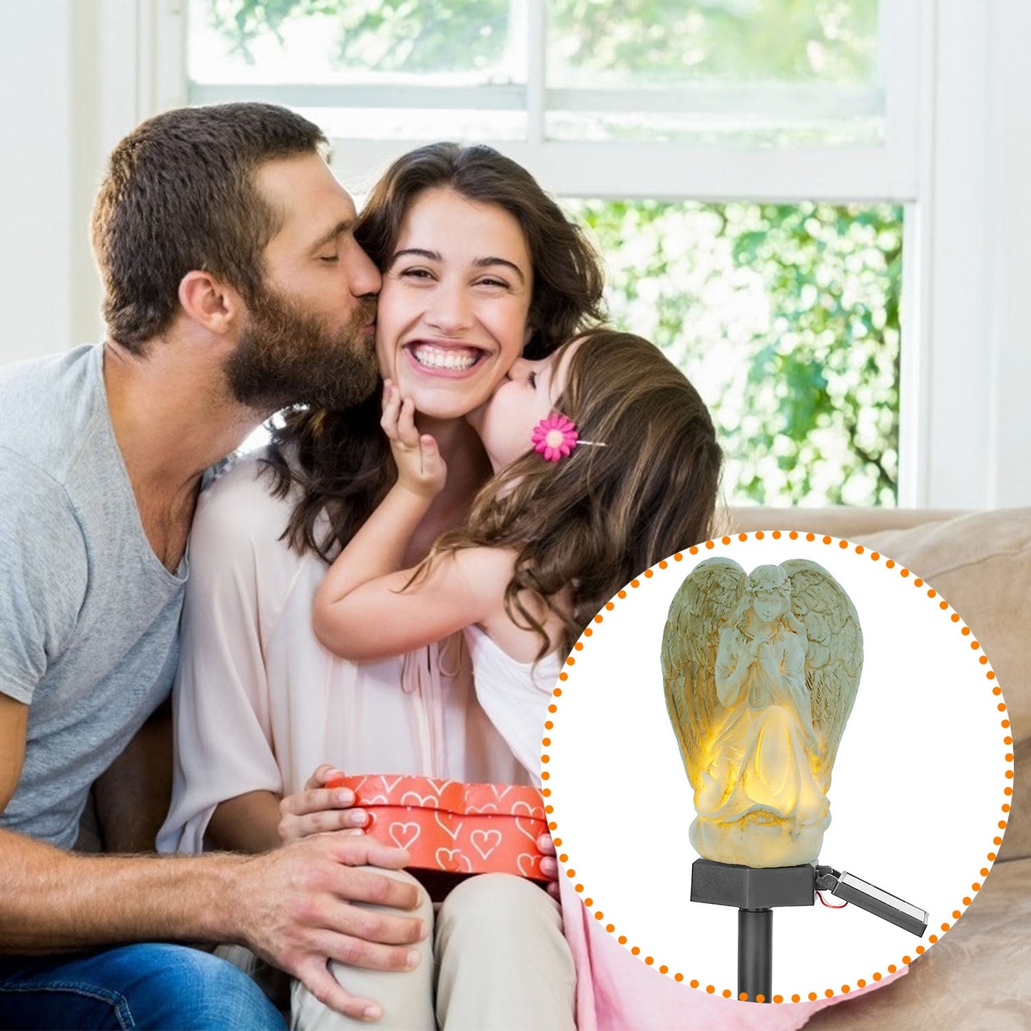 Solar Praying Angel Garden Light - IP65 Waterproof LED Lamp