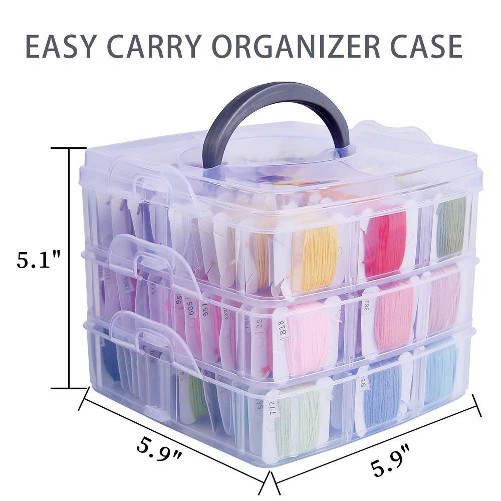 150-Color Cross-Stitch Thread Set with Accessories and Winding Plate
