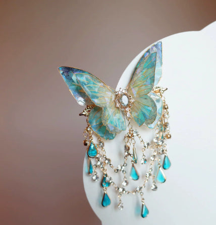 New Chinese Style Butterfly Hair Clip with Tassel